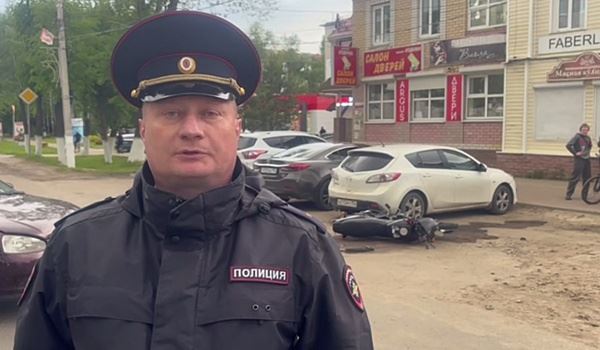 Подросток на мотоцикле пострадал в ДТП в Богородске