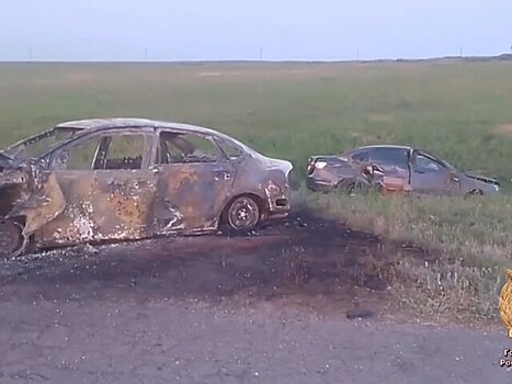Три человека погибли в ДТП с двумя легковушками в Ростовской области