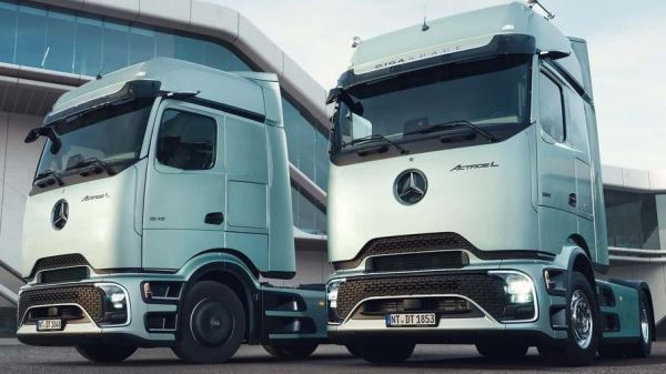 «Санкционные» тягачи Mercedes с футуристичной кабиной оценили в рублях